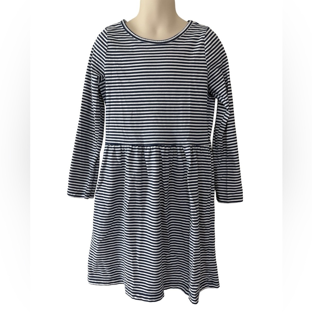 Carter's KID- Striped Long Sleeve Dress; 8